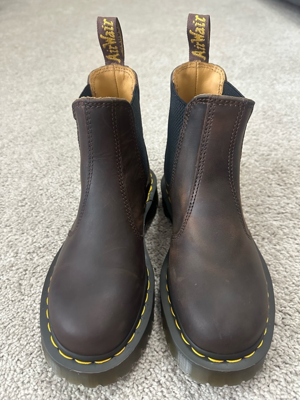 Dr Marten brown leather Chelsea boots